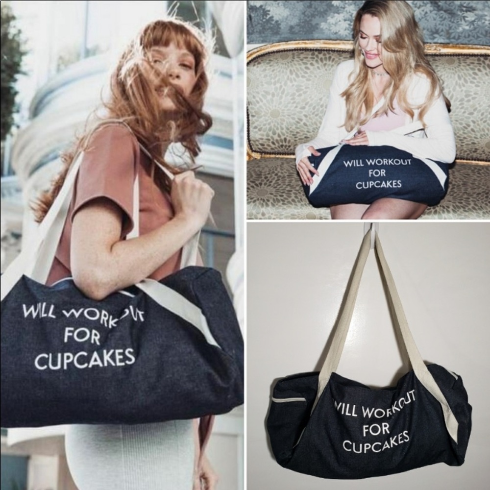 Prívate party brand denim gym bag